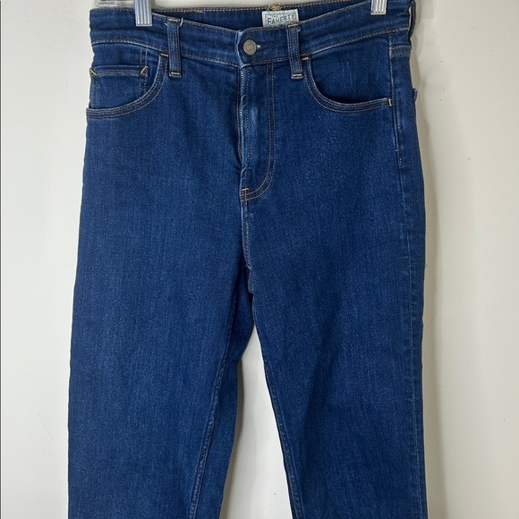 FAHERTY Organic Cotton Straight Leg Dark Wash Jeans Size 28 - Picture 15 of 16